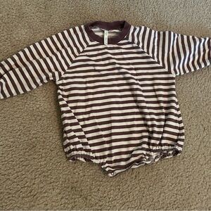 Rylee and Cru Striped Long Sleeve Bubble